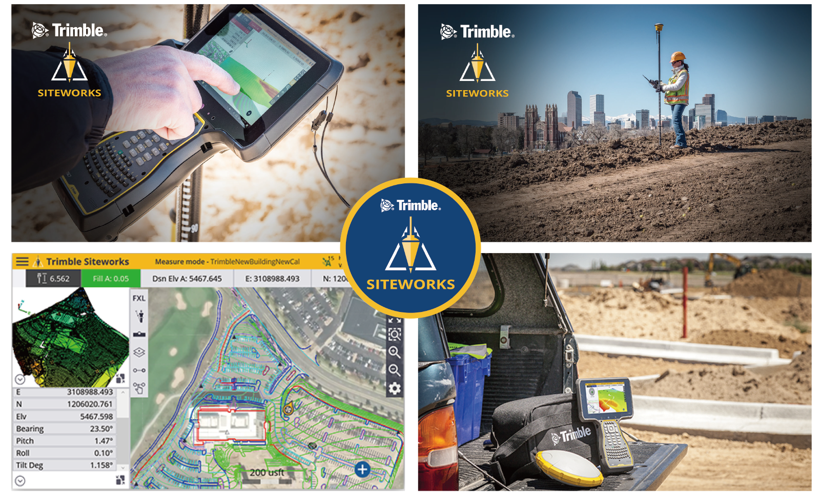 Trimble Siteworks Software ポジショニング ソフトウェア